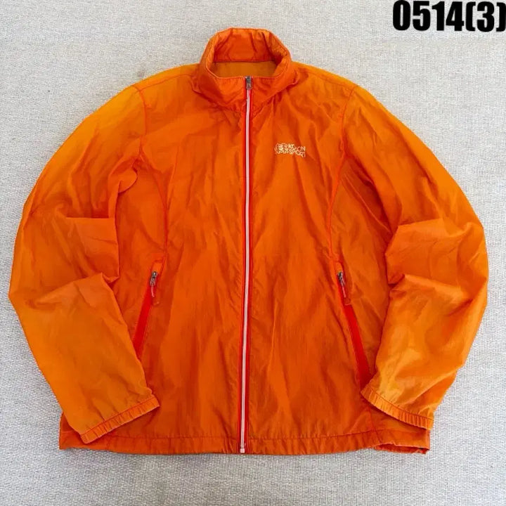 [BUNJANG] Kolon Sport Orange Windbreaker Jacket / 코오롱스포츠 오렌지 바람막이 자켓 0514