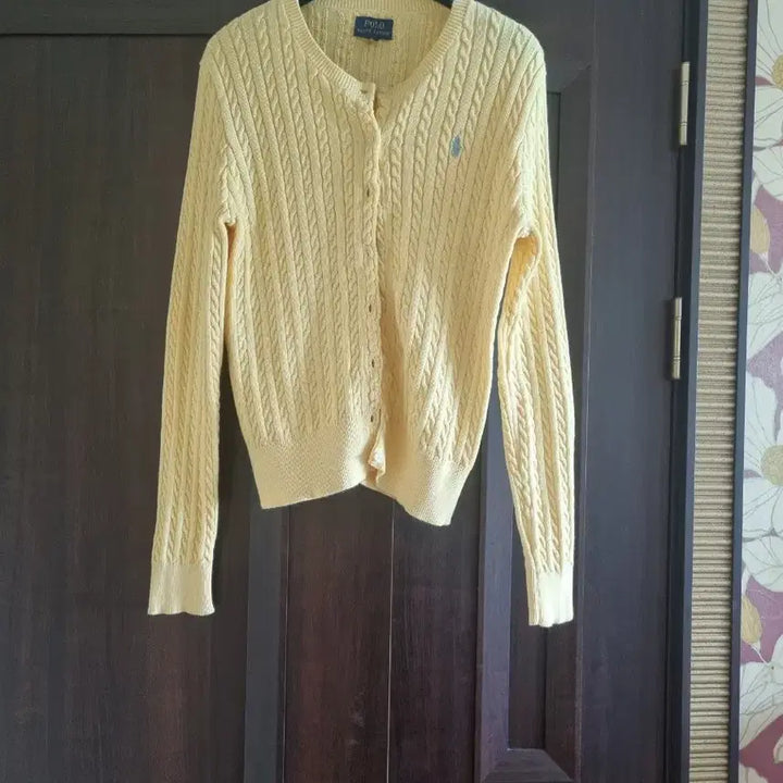 [BUNJANG] Polo Girls Cable Knit Cardigan L / 폴로 걸즈  가디건