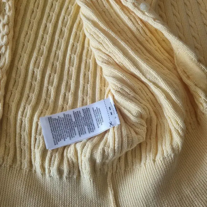 [BUNJANG] Polo Girls Cable Knit Cardigan L / 폴로 걸즈  가디건