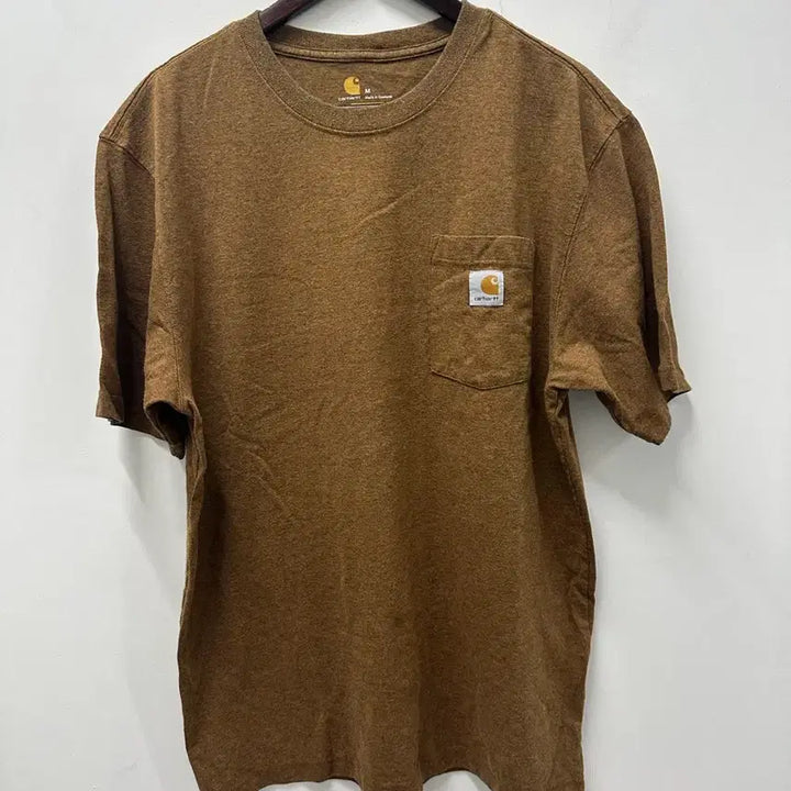 [BUNJANG] Carhartt Brown Short Sleeve Pocket T-Shirt / [만원 아라비아빈티지]칼하트 포켓 반팔티 브라운 95