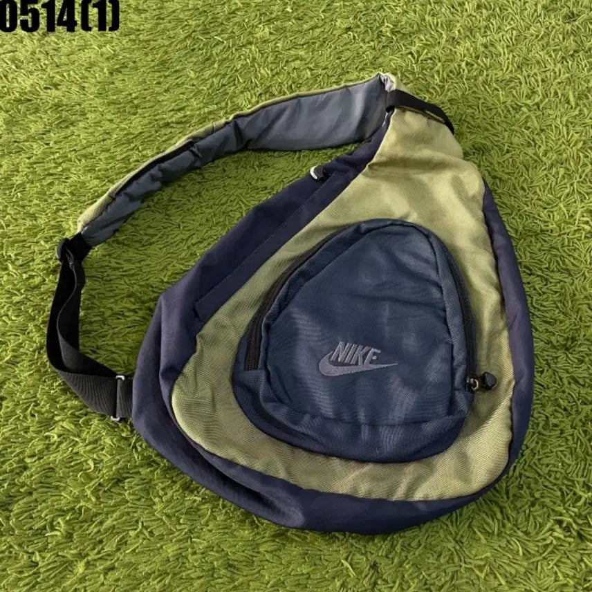 [BUNJANG] Nike Sling Bag Crossbody Navy/Khaki / 나이키 슬링백 크로스백 네이비/카키