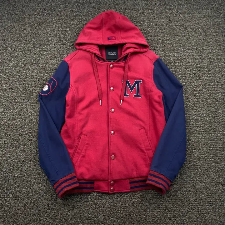 [BUNJANG] MLB Minnesota Red Navy Varsity Jacket / MLB 미네소타 레드 네이비 바시티 자켓