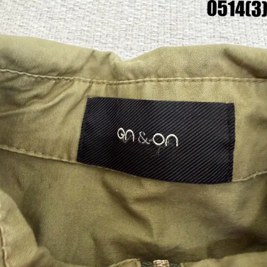 [BUNJANG] ON&amp;ON Khaki Field Style Long Jacket Jumper / 온앤온 카키색 야상형 롱 자켓 점퍼 0514