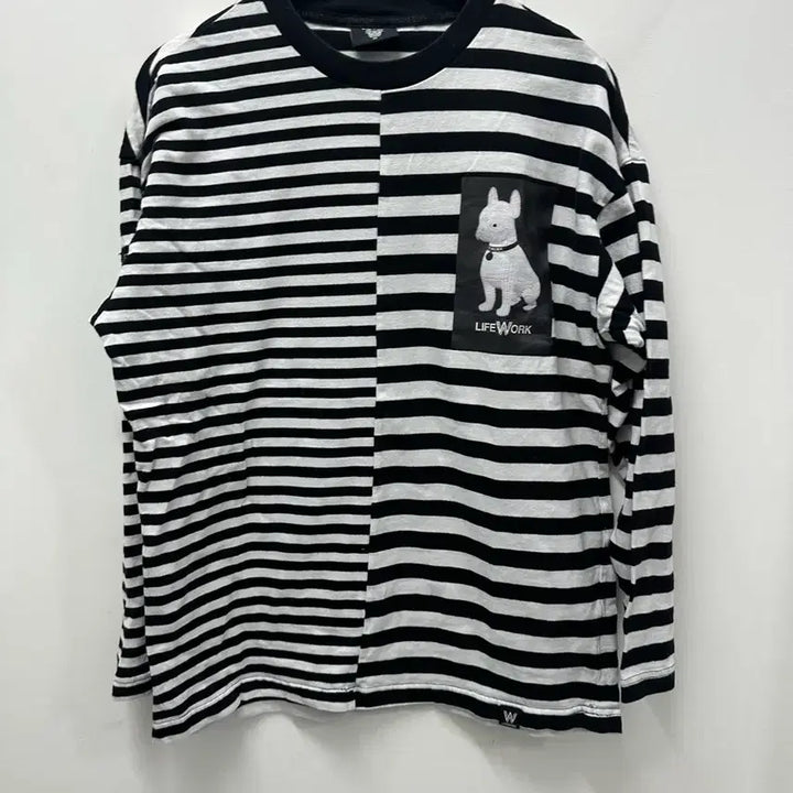[BUNJANG] Lifework Stripe Long Sleeve T-Shirt 95 / [만원 아라비아빈티지]라이프워크 스트라이프 긴팔티 95