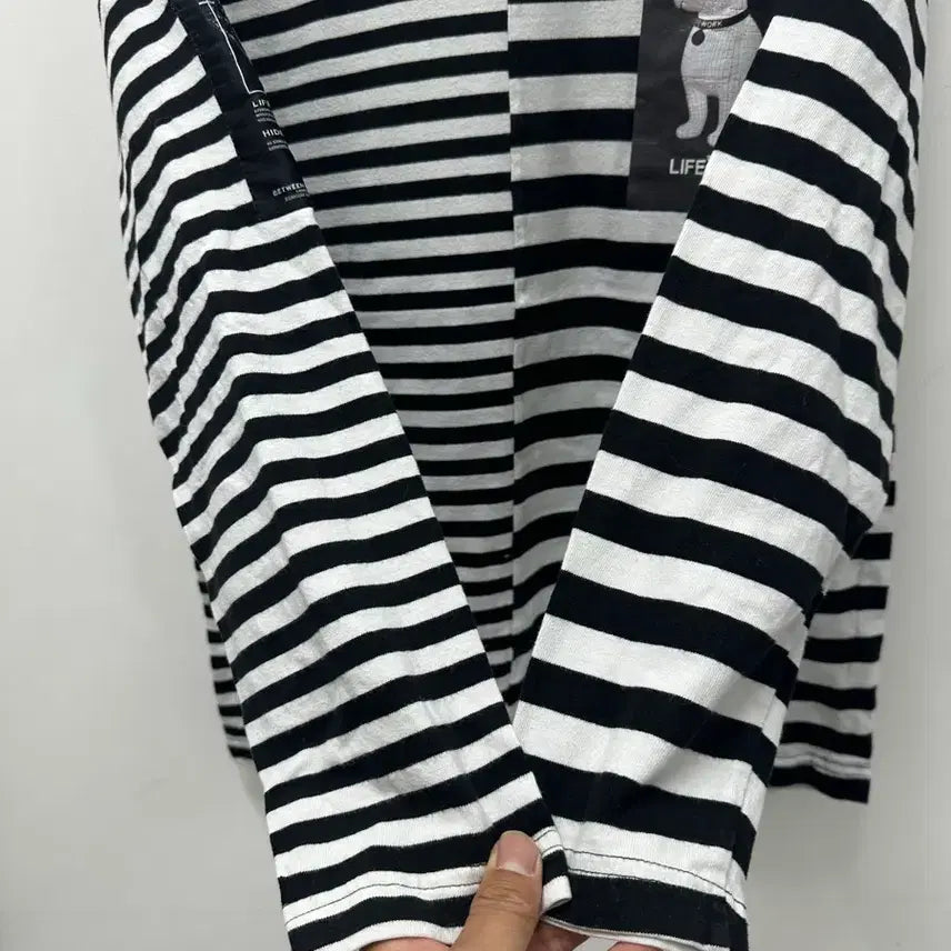[BUNJANG] Lifework Stripe Long Sleeve T-Shirt 95 / [만원 아라비아빈티지]라이프워크 스트라이프 긴팔티 95