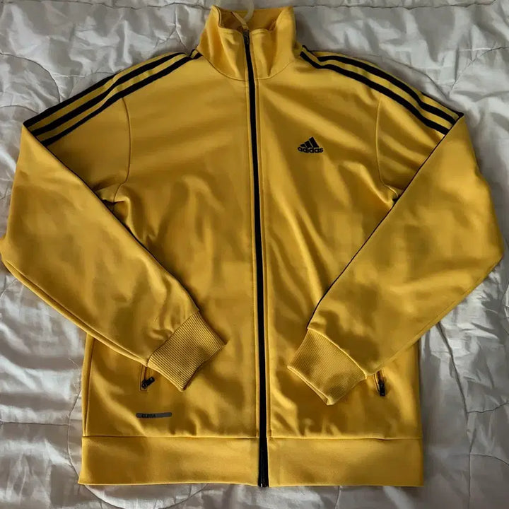 [BUNJANG] Adidas Yellow Track Top Jersey Full Zip Vintage / 아디다스 노랑 져지 노란 져지 트랙탑 95 빈티지 옐로우 져지 집업