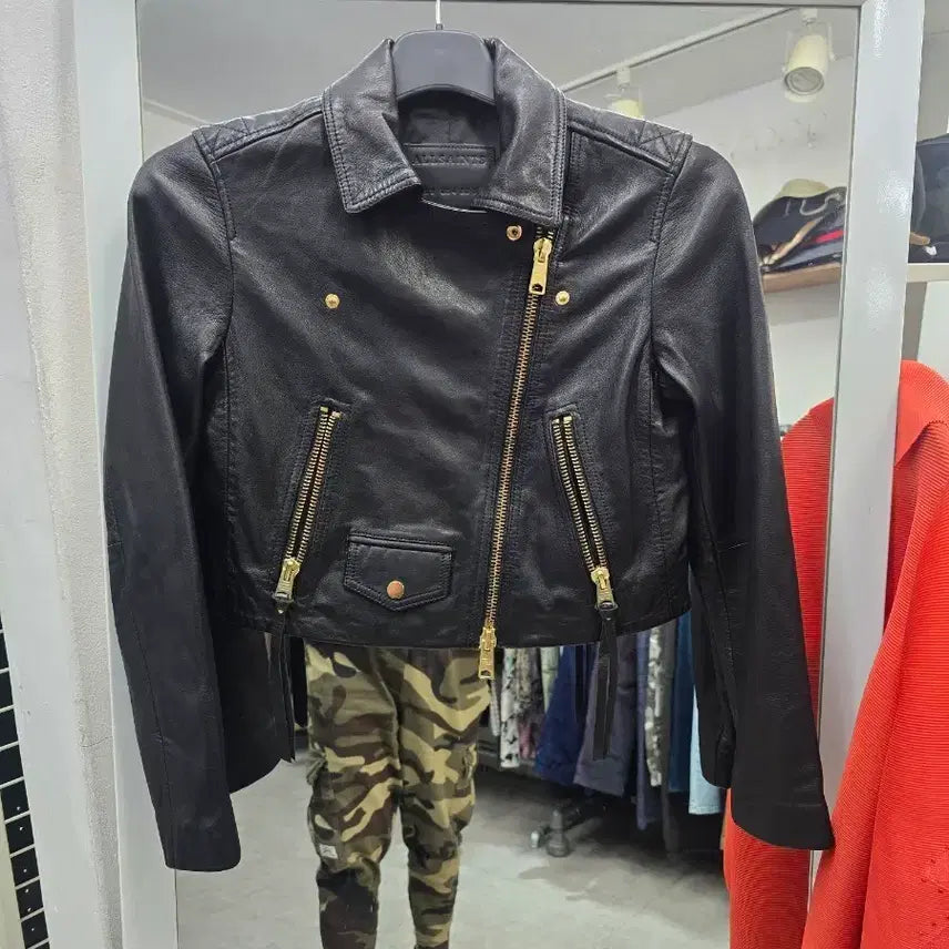[BUNJANG] AllSaints Black Leather Biker Jacket / ALLSAINTS블랙 가죽 바이커 자켓