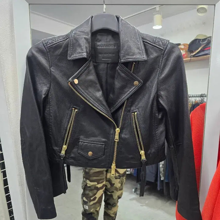 [BUNJANG] AllSaints Black Leather Biker Jacket / ALLSAINTS블랙 가죽 바이커 자켓