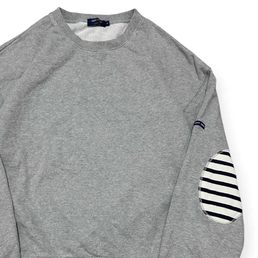[BUNJANG] Saint James Elbow Patch Sweatshirt / 세인트제임스 엘보우패치 맨투맨