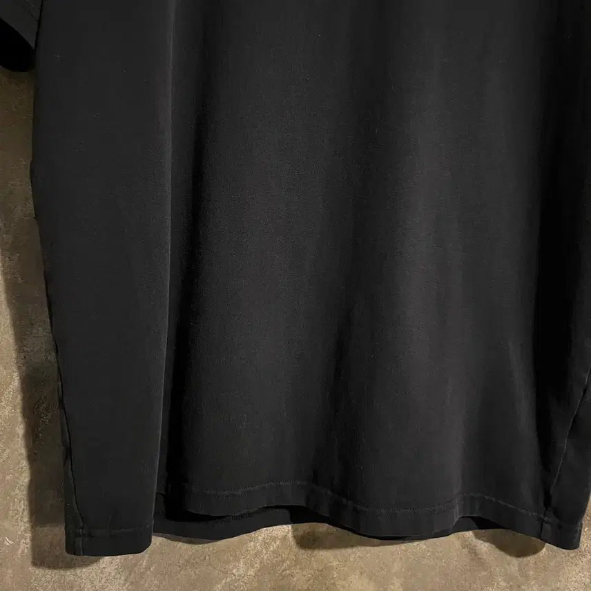 [BUNJANG] Le Coq Sportif Round Short Sleeve T-Shirt Black / 르꼬끄 라운드 반팔티 블랙