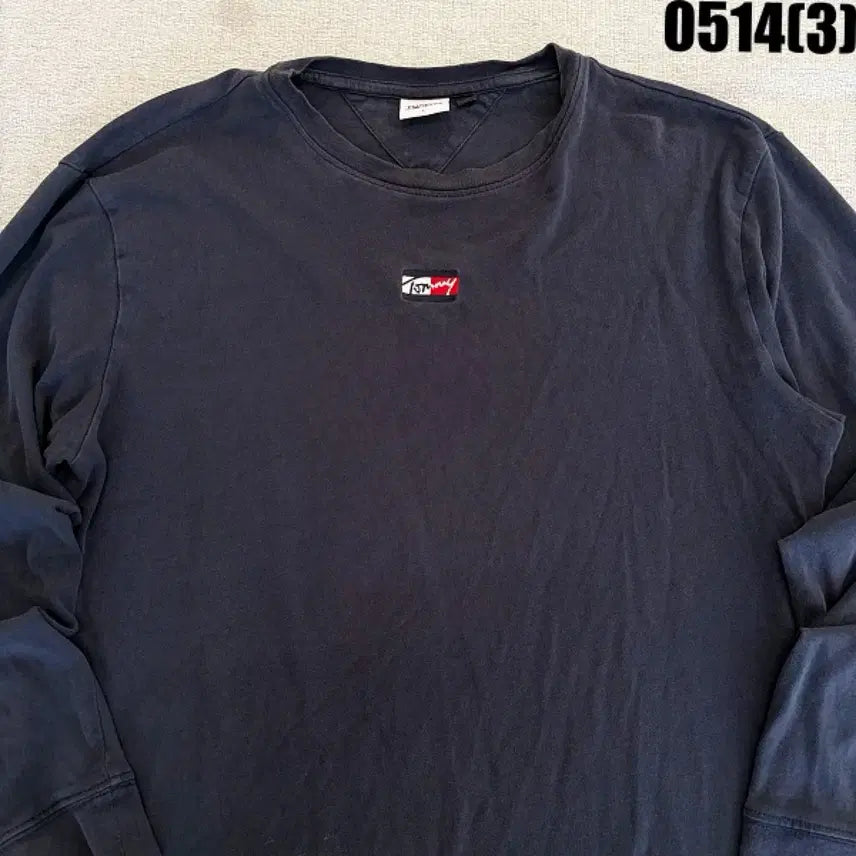 [BUNJANG] Tommy Hilfiger Jeans Black Long Sleeve T-Shirt L / 타미힐피거 진스 블랙 긴팔 티셔츠 L 0514