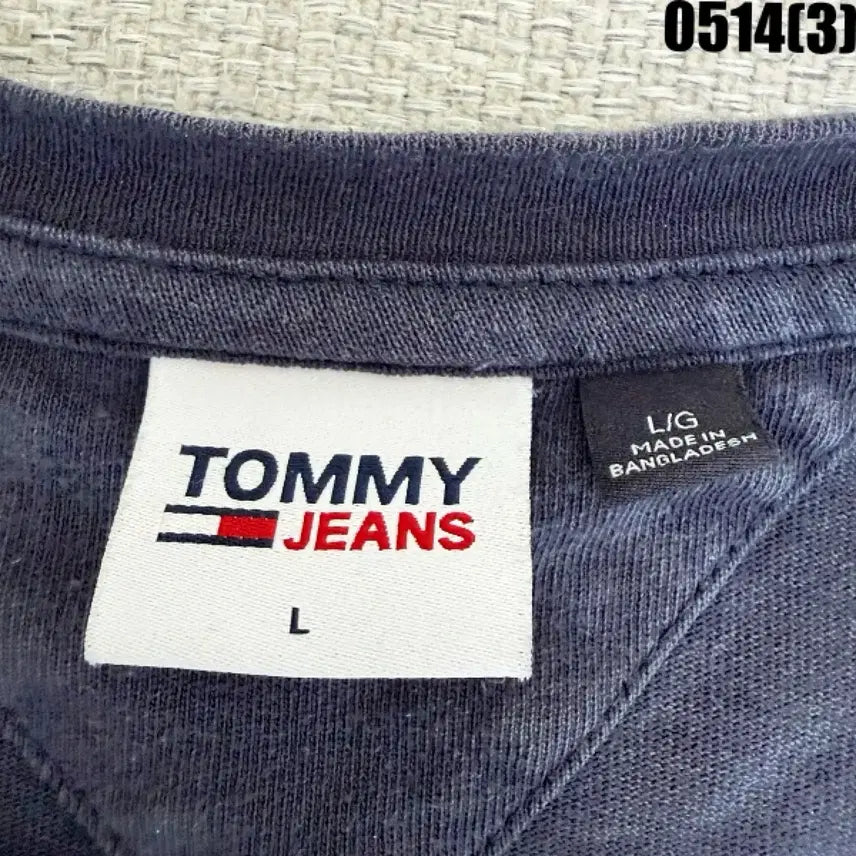 [BUNJANG] Tommy Hilfiger Jeans Black Long Sleeve T-Shirt L / 타미힐피거 진스 블랙 긴팔 티셔츠 L 0514