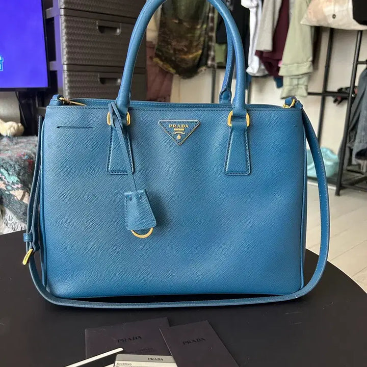 [BUNJANG] Prada Saffiano Lux Cobalt Tote Bag / 프라다 사피아노 럭스 코발트 토트백