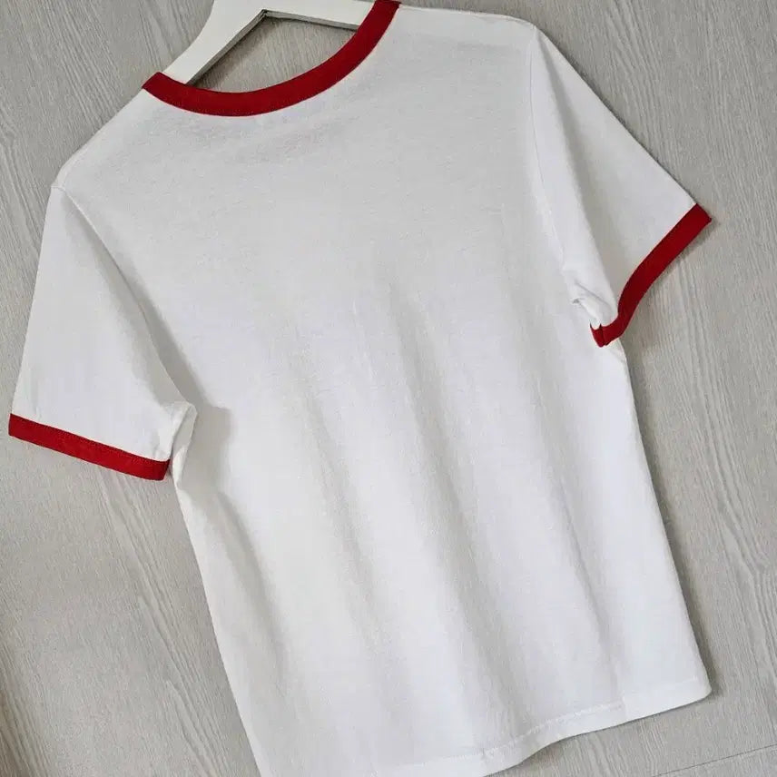 [BUNJANG] F Ivory Short Sleeve T-Shirt / F 아이보리 반팔티