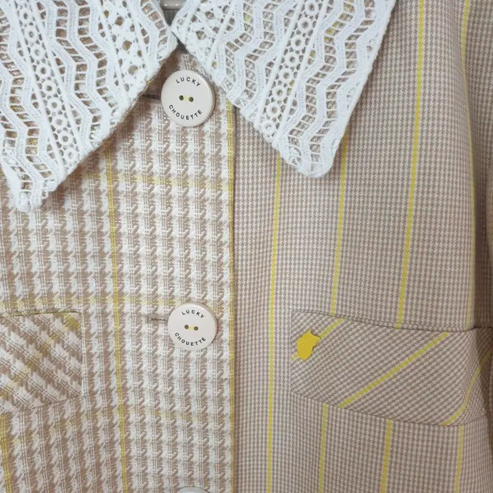 [BUNJANG] Lucky Chouette Lace Embroidery Jacket / 럭키슈에뜨 레이스자수 자켓