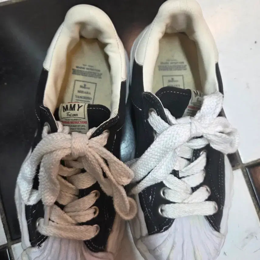 [BUNJANG] Mihara Yasuhiro Black Sneakers Size 41 / MMY 미하라 야스히로 블랙 스니커즈41