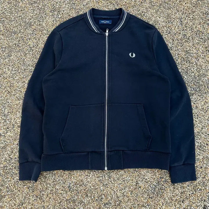 [BUNJANG] Fred Perry Cotton Zip-Up Cardigan / 프레디페리(Fred perry) 코튼 집업 가디건