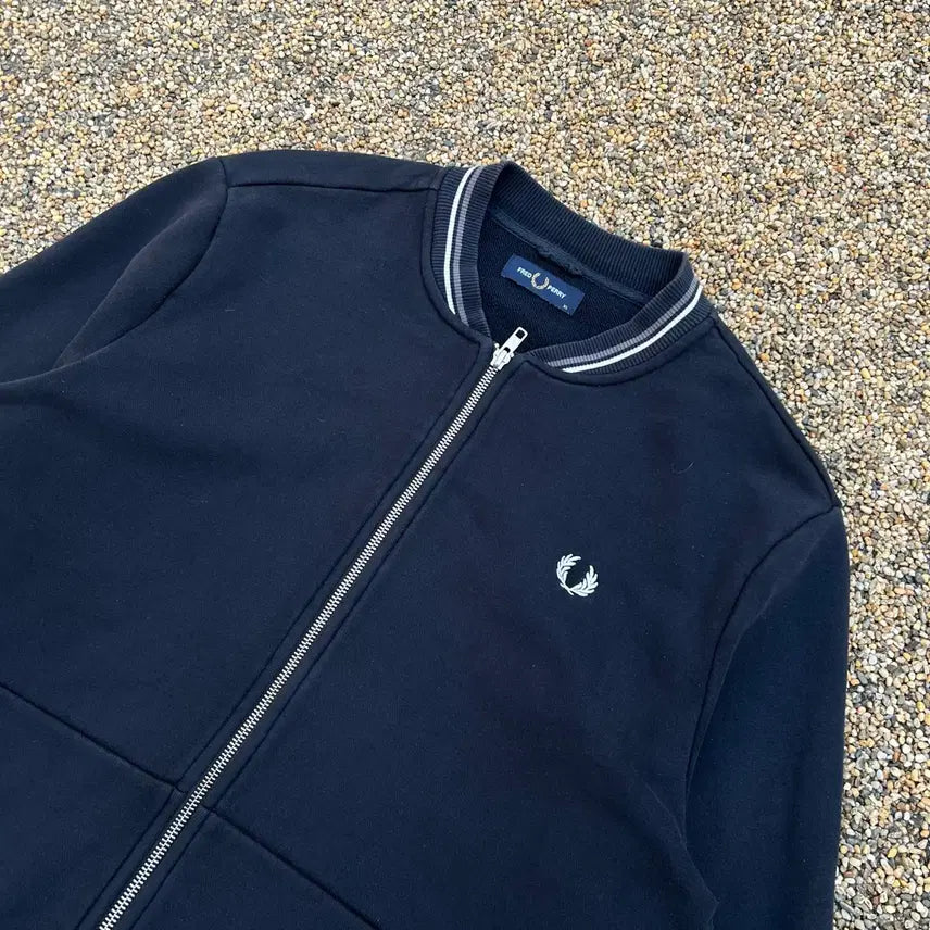 [BUNJANG] Fred Perry Cotton Zip-Up Cardigan / 프레디페리(Fred perry) 코튼 집업 가디건