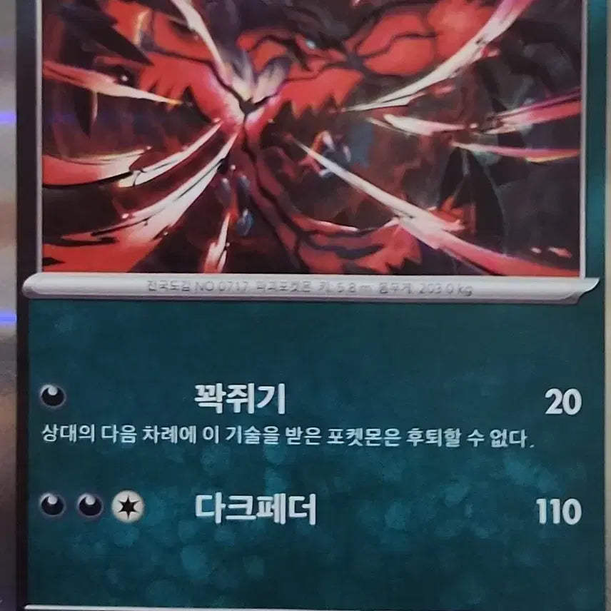[BUNJANG] Yveltal R Pokémon Card / [!!당일발송!!] 이벨타르 r