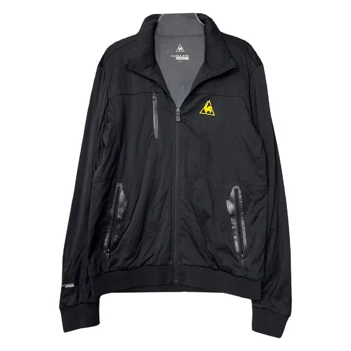 [BUNJANG] Le Coq Sportif Black Logo Performance Zip-Up Jacket M / 르꼬끄 스포츠 블랙 로고 기능성 집업 M