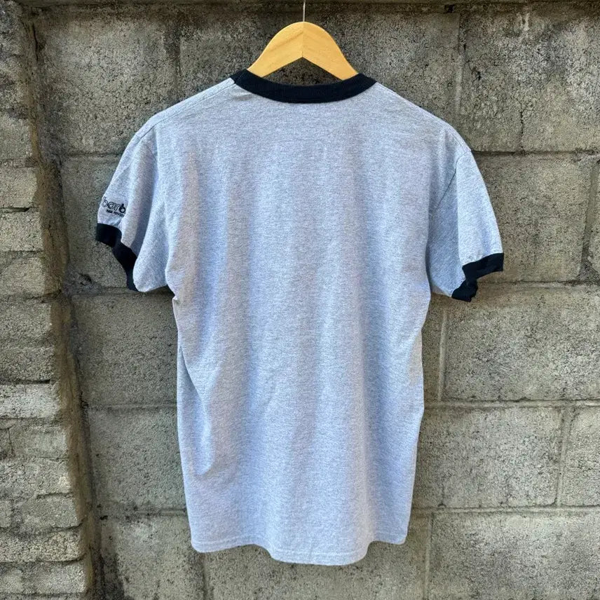 [BUNJANG] Gildan Vintage Printing Ringer T-Shirt (M) / 길단 빈티지 프린팅 링거티 반팔 티셔츠 m
