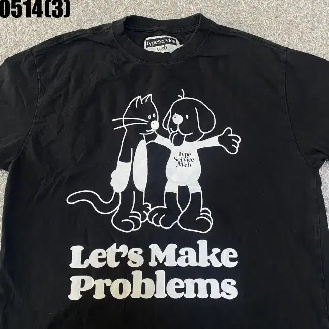 [BUNJANG] Type Service Short Sleeve T-Shirt / 타입서비스 반팔티셔츠