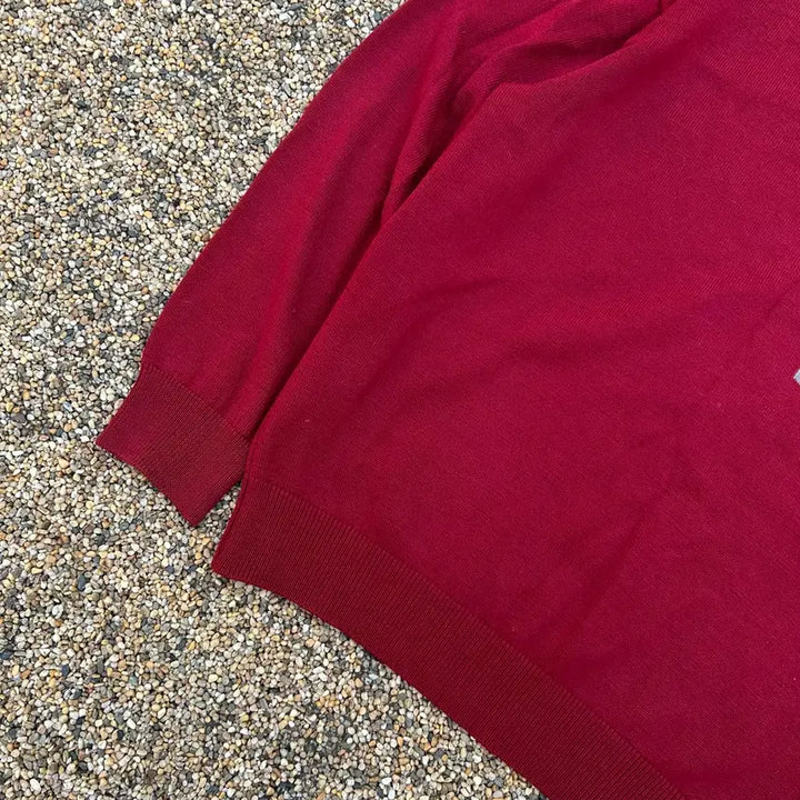 [SOLD OUT] 발렌시아가 레드 홀인원 스퀘어 크루넥 니트