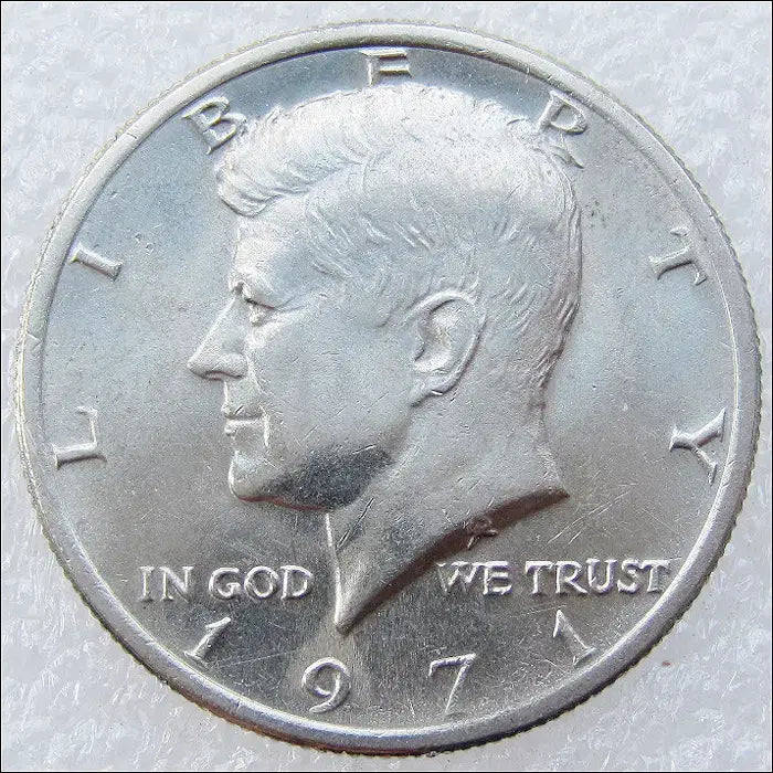 [BUNJANG] 1971 P Kennedy Half Dollar Coin / 미국 1971년 P 케네디 하프달러 (307) [동전]