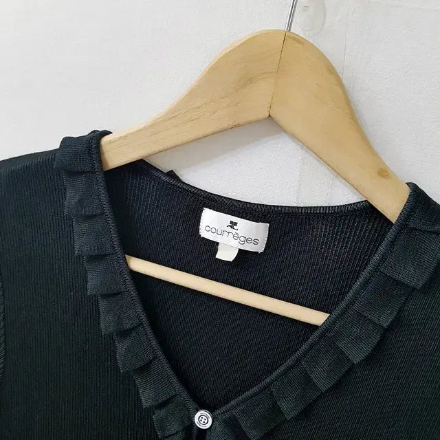 [BUNJANG] Courreges Frill Blouse Black / courreges 꾸레주 프릴 블라우스 블랙