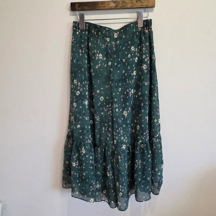 [BUNJANG] Anivee Flower Pattern Long Skirt Green / Anivee f. 플라워 패턴 바지 그린  66