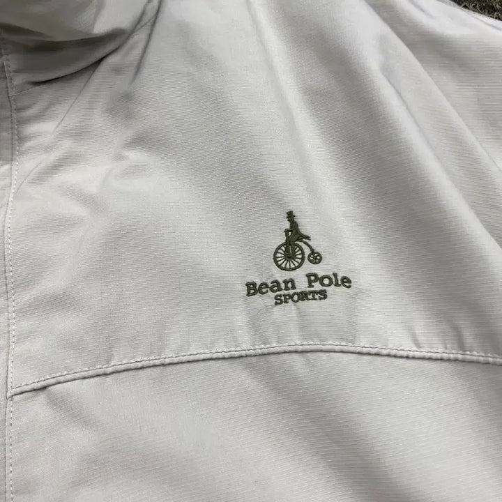 [BUNJANG] Beanpole Embroidered Logo Beige Windbreaker Jacket / 빈폴 자수로고 베이지 바람막이 자켓