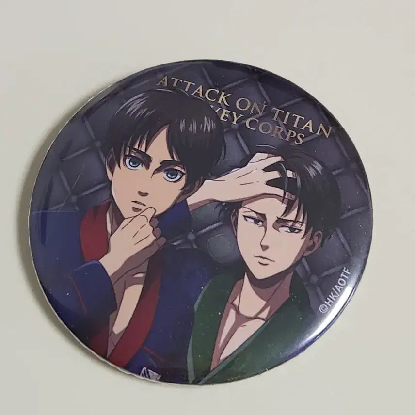 [BUNJANG] Attack on Titan Eren/Levi Roomwear Can Badge / 진격의 거인 팝업 에렌 리바이 룸웨어 캔뱃지
