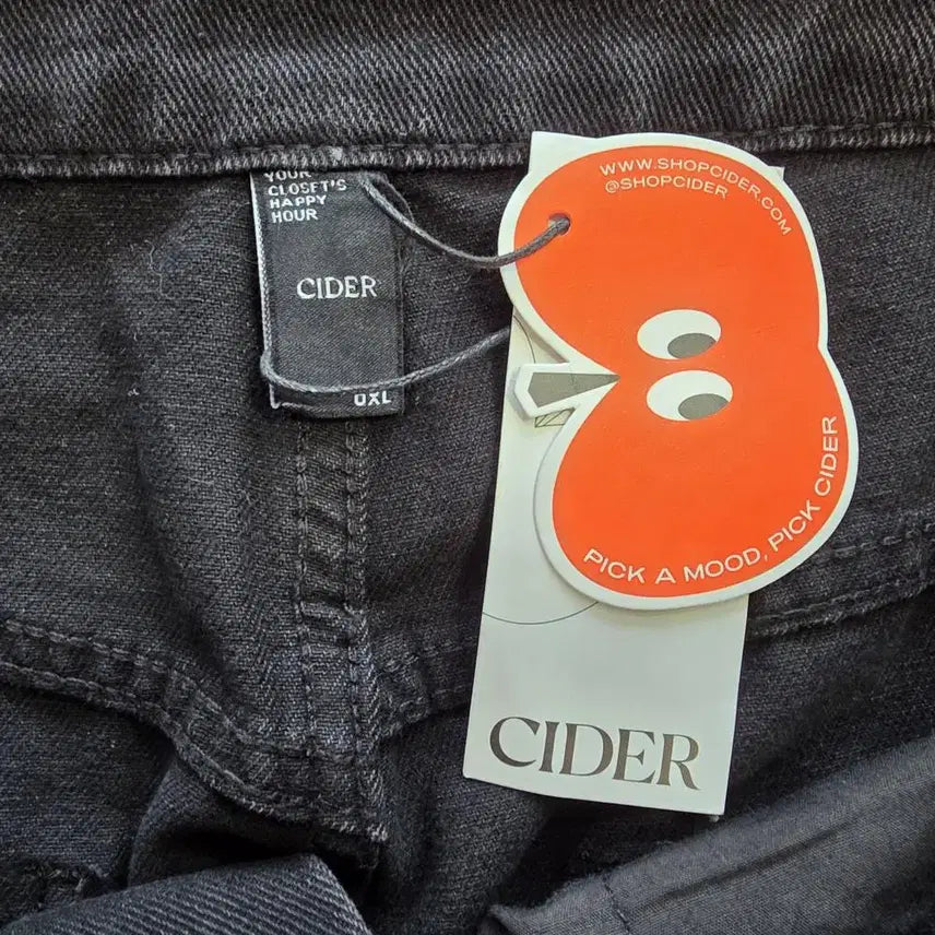 [BUNJANG] Shop Cider Black Denim Shorts (36 inch) - New Item B1046 / 샵사이다 블랙 데님 쇼츠/여성(36인치)/B1046/새상품