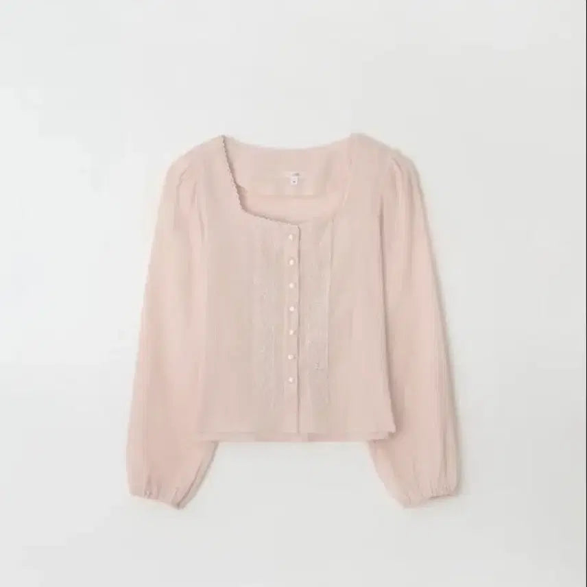 [BUNJANG] JENNIO Pearl Ethnic Apricot Blouse S / 제니오 펄에스닉 애프리콧 블라우스 s