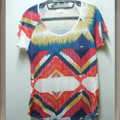 [BUNJANG] ZARA Patterned Linen Silky Blouse M / ZARA 자라 무늬 린넨 실키블라우스 M 66