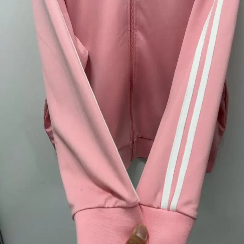 [BUNJANG] NERDY Pink Three-Striped Track Jacket 90 / [만원 아라비아빈티지]널디 핑크색 삼선 트랙 자켓 90