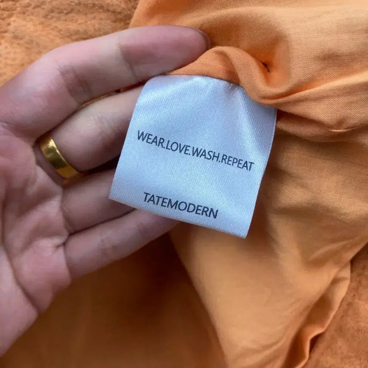[BUNJANG] Tate Modern Orange Suede Trucker Jacket / 테이트모던 오렌지 세무 트러커 자켓