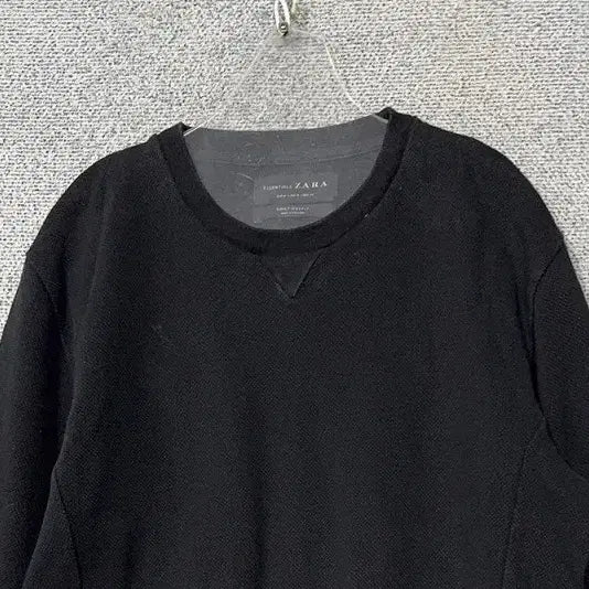 [BUNJANG] ZARA Black Plain Casual Sweatshirt M / 자라 블랙 무지 캐주얼 맨투맨 M