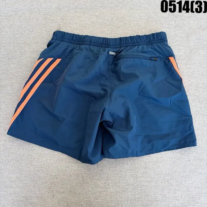 [BUNJANG] Adidas 3-Stripes Shorts Navy/Orange / 아디다스 삼선 반바지 네이비/주황 0514