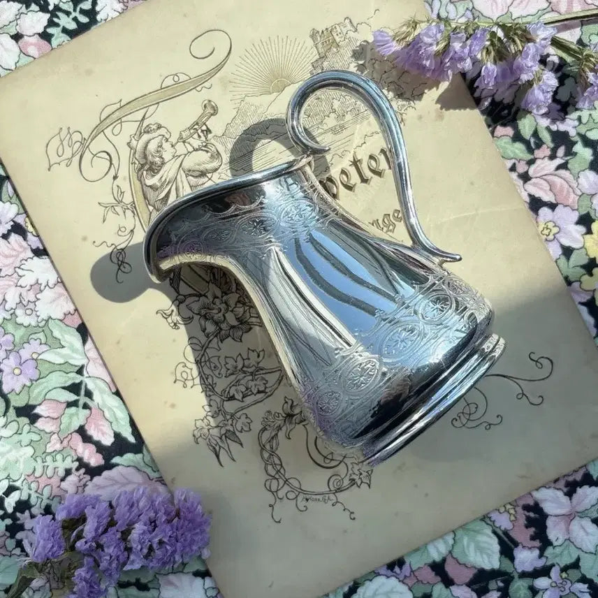 [BUNJANG] British Antique Silver-Plated Milk Jug / Vase / 영국 앤틱 실버플레이트 밀크저그