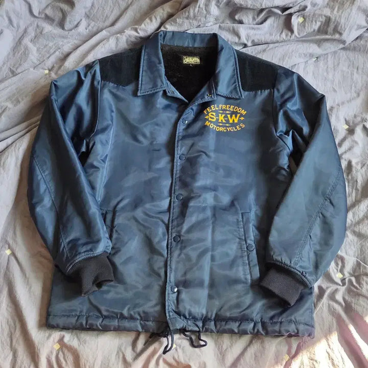 [BUNJANG] Skullworks Vintage Japanese Coach Jacket Blue L / 일본 빈티지 skullworks 코치 자켓 블루 L
