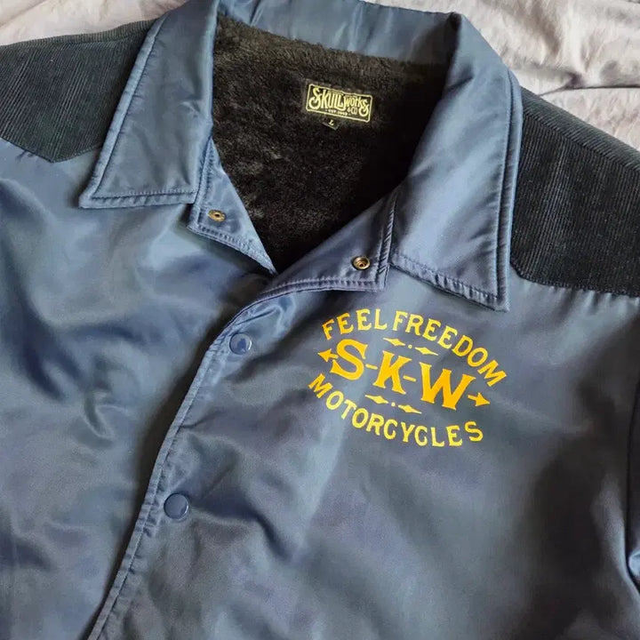 [BUNJANG] Skullworks Vintage Japanese Coach Jacket Blue L / 일본 빈티지 skullworks 코치 자켓 블루 L