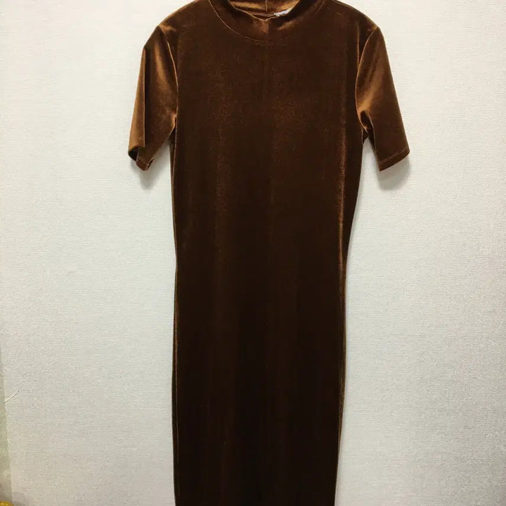 [BUNJANG] ZARA Velvet Short Sleeve Long Dress / 자라 벨벳 반팔 롱원피스