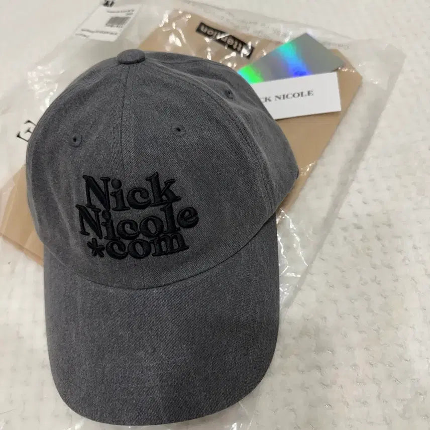 [BUNJANG] Nick&amp;Nicole Denim Charcoal Hat / (새상품)닉앤니콜 모자-데님차콜