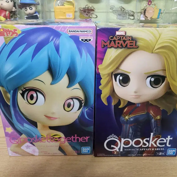 [BUNJANG] Banpresto Q Posket Captain Marvel &amp; Ram Figure Bundle / 반프레스토 큐포스켓 캡틴마블 / 라무 피규어 2개일괄