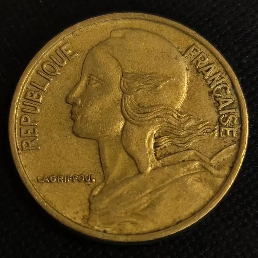[BUNJANG] 1966 France 5 Franc Coin / 1966년 프랑스 5상팀 동전 [EP. 2807]