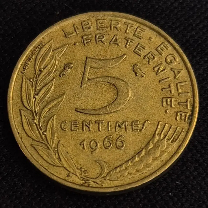 [BUNJANG] 1966 France 5 Franc Coin / 1966년 프랑스 5상팀 동전 [EP. 2807]