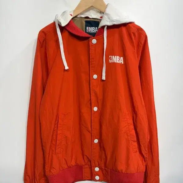 [BUNJANG] M NBA Windbreaker Hoodie Blouson Orange / M NBA 바람막이 후드 블루종 오렌지