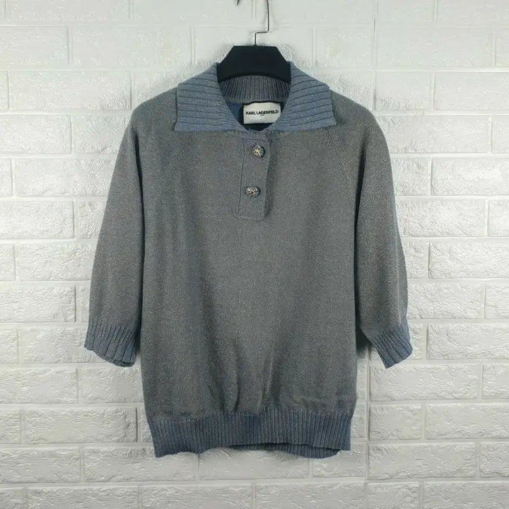 [BUNJANG] KARL LAGERFELD Short Sleeve Knit Top - Women&