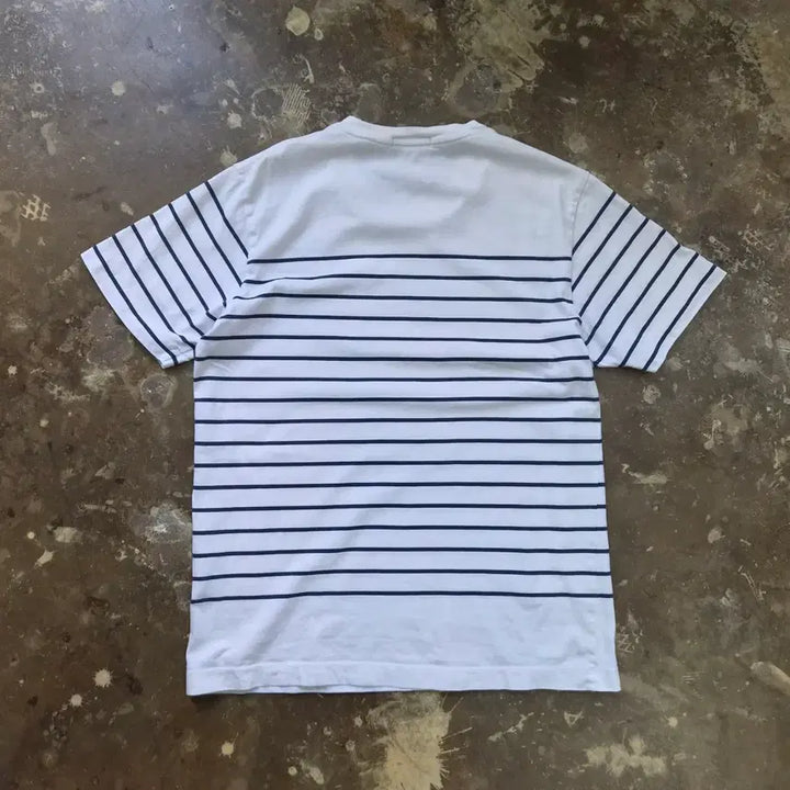 [BUNJANG] Hazzys Striped Short-Sleeve T-Shirt / 100) 헤지스 스트라이프 반팔티 반팔 티셔츠
